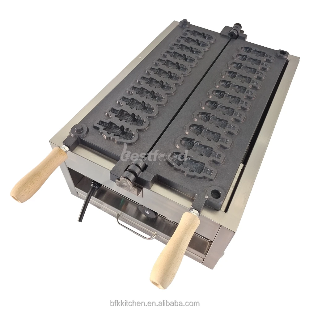 Commercial Non Stick Waffle Plate Square Mini Grill Doll Waffle Maker With Temperature Control And Timer