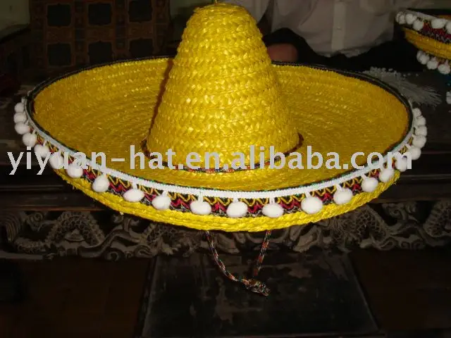 Factory Price Manufacturer Mexico Sombrero Wide Brim Straw Hat