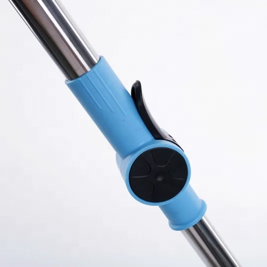 Foreign trade manufacturer mop accessories telescopic stainless steel handle mop pole