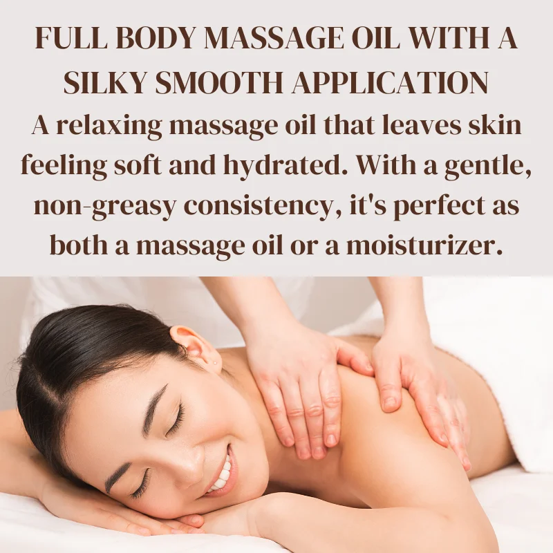 Cosmetics spa private label anti cellulite relieve stress relax muscles coconut massage oil