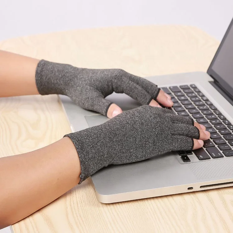 Breathable & Moisture Wicking Fingerless Design Arthritis Hand Compression Gloves to Alleviate Rheumatoid Pains& Muscle Tension