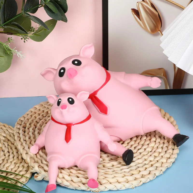 Cute New Novelty Design tpr Squeeze Fidgets Sensory Anti Stress Squish Pig toy Cute Squishy Pig for Kids and Adult