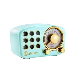 Factory wholesale portable retro radio fm vintage handcraft wooden radio