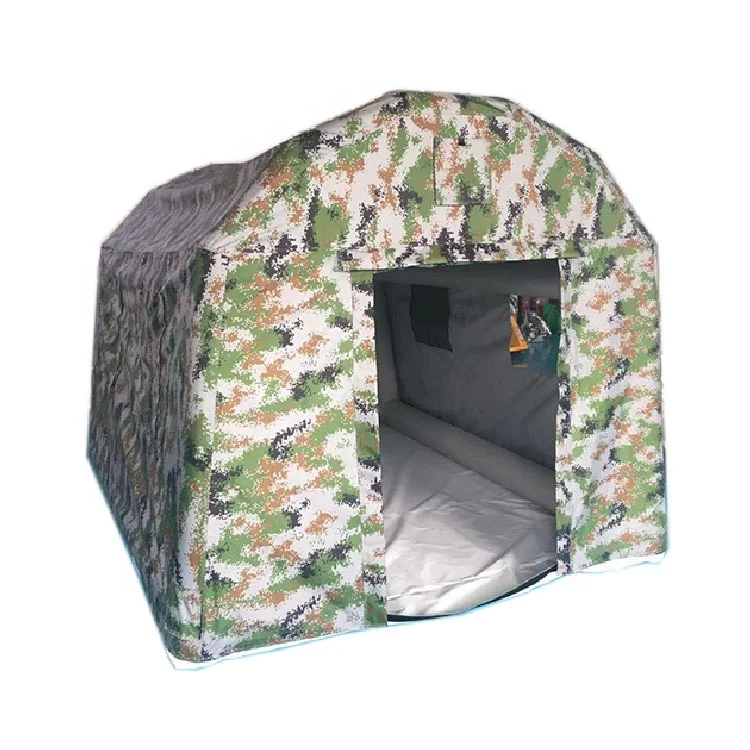 Customized camouflage color 10ft inflatable camping tent for sale