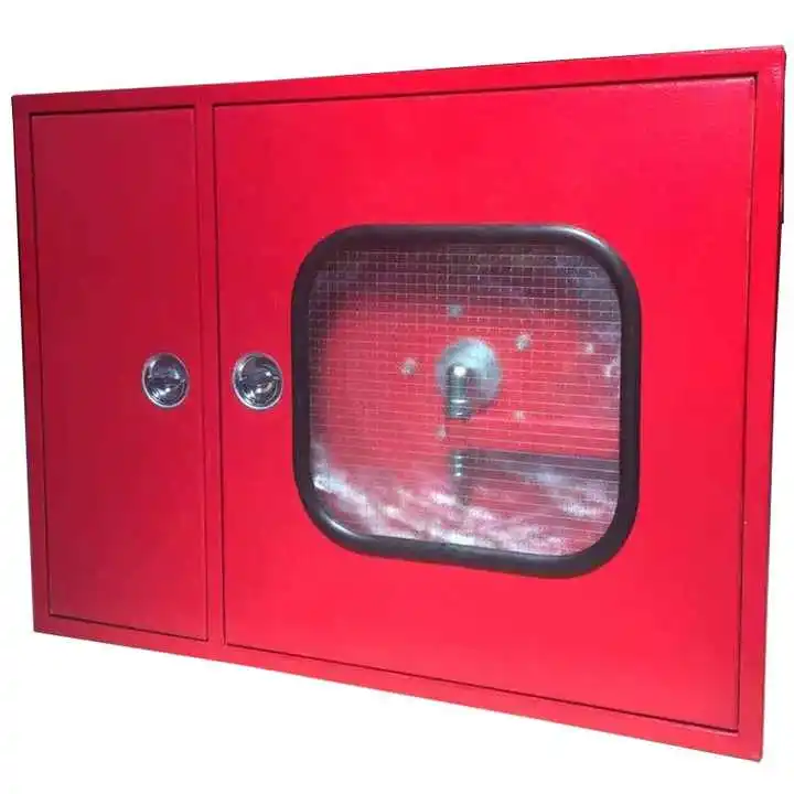 fire hose reel box factory sale fire fighting cabinet china popular product double door cabinet