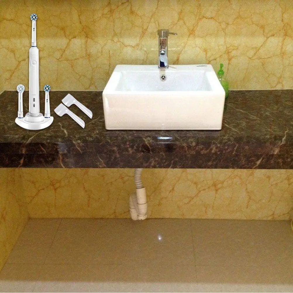 Electric Toothbrush Holder Stand OralB Toothbrush Charger Holder 4 PCS Broun OralB Electric Toothbrush Heads Cover Hygienic