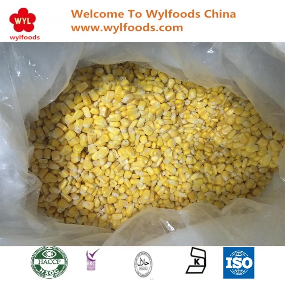 2024 new year new crop frozen sweet corn kernel iqf  sweet corn kernel frozen vegetables