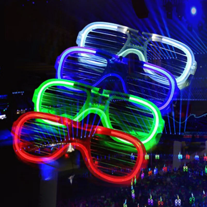 New Arrival LED Toy Color Shutter Glow Glasses Party LED Eye Glasses For Birthday Party Supplies