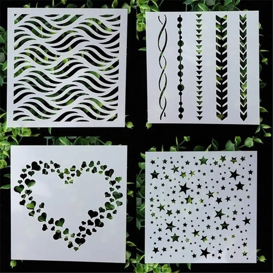 Фабрика изготовленный на заказ дизайн заплетания покраски стен тиснение шаблон многоразовые трафареты