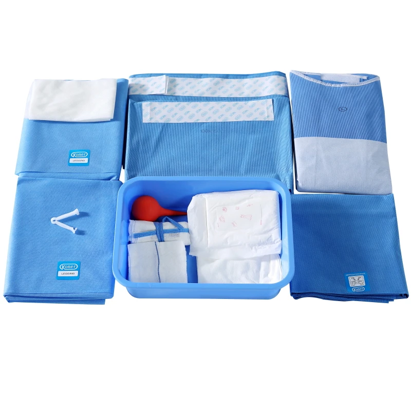 Disposable Sterile Factory Medical Product Surgical Delivery drape Pack kit