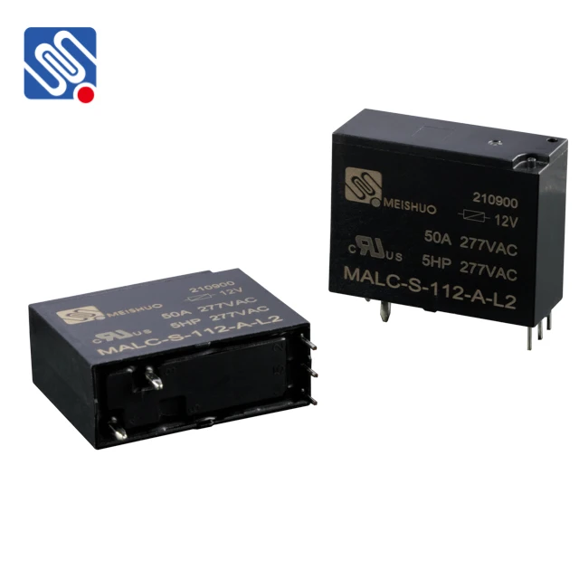 Meishuo MALC-S-112-A-L2 50A 250VAC Electric Magnetic Latching Relays 12V 5Pins Double Coil Miniature Relay For Smart Home