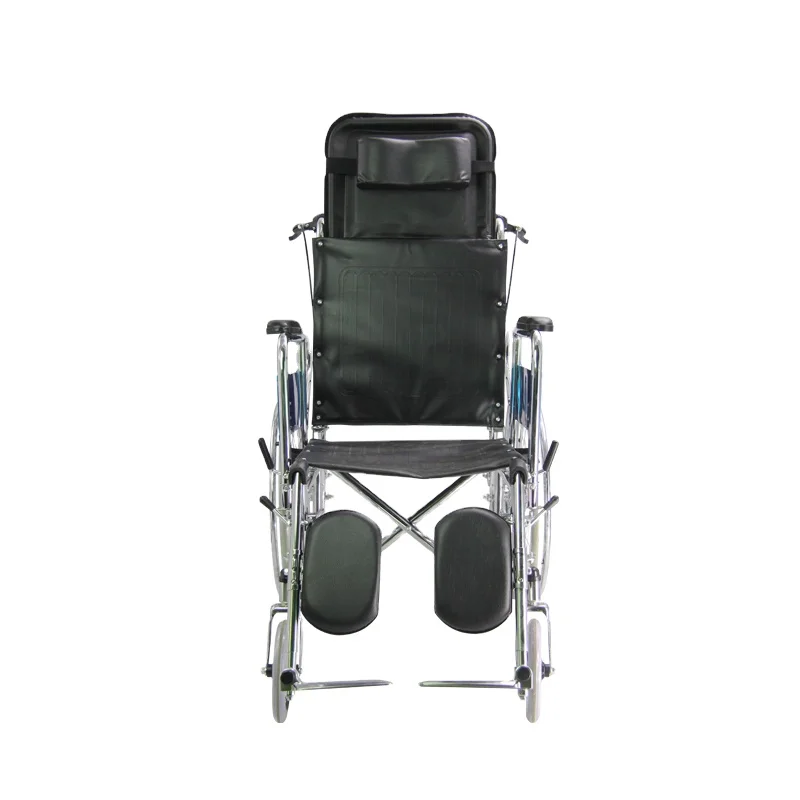 Adult Adjustable Lying Folding wheelchair with toilet