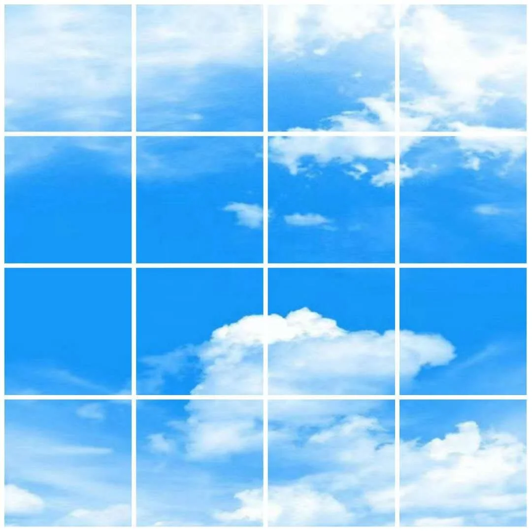 Led blue sky ceiling panel light Sky and cloud led ceiling panel 40w Led sky picture ceiling panel 600x600