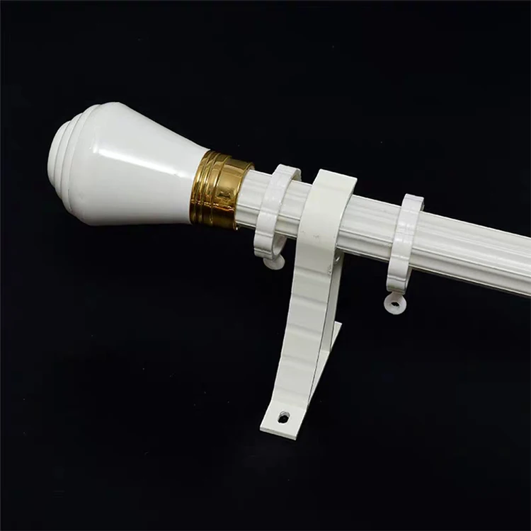 
Hot selling colorful white accessories aluminum alloy high quality luxury curtain rods 