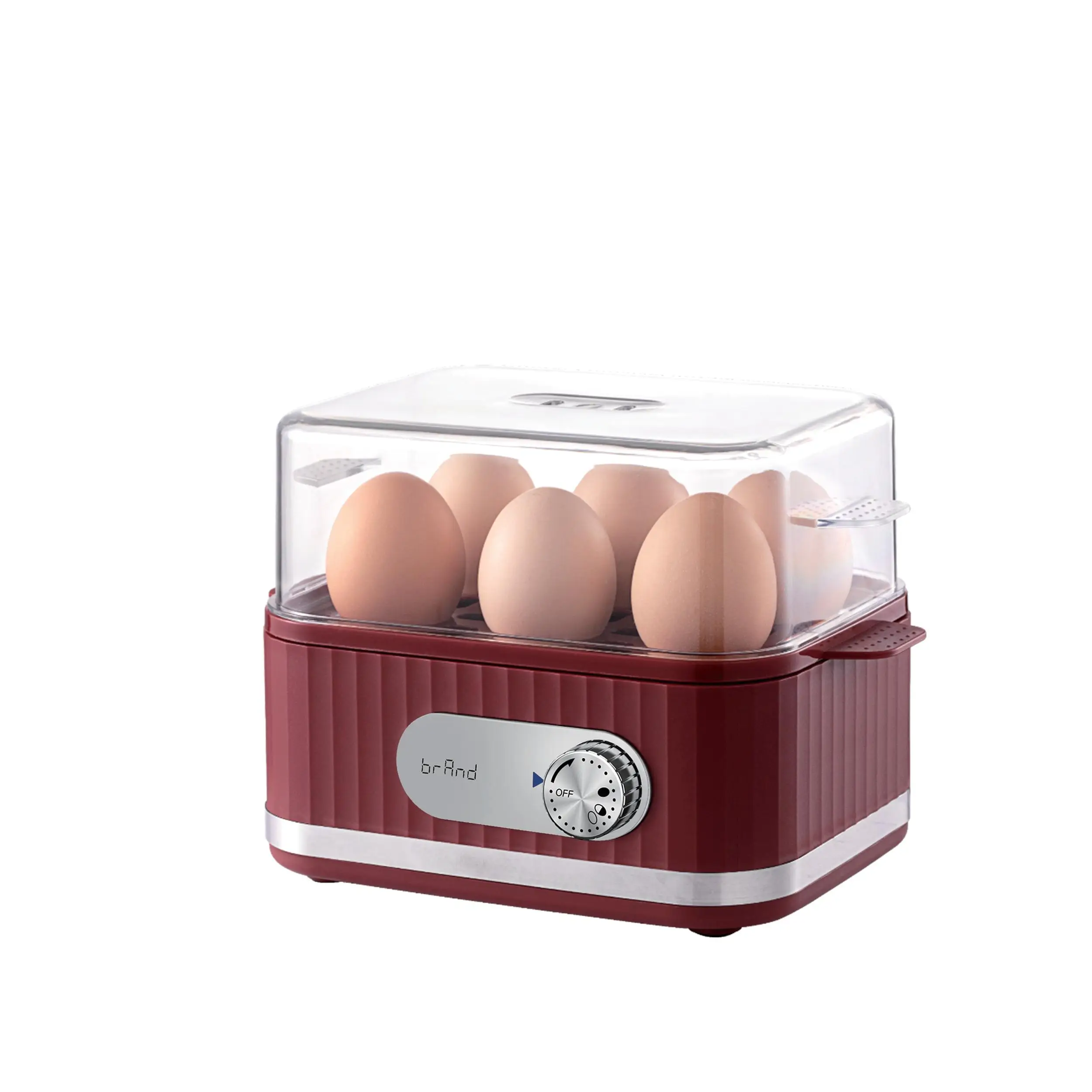 Easy Egg Cooker Electric 6-Egg Capacity, Soft, Medium, Hard-Boiled Egg Cooker with Auto Shut-Off, Measuring Cup Included,