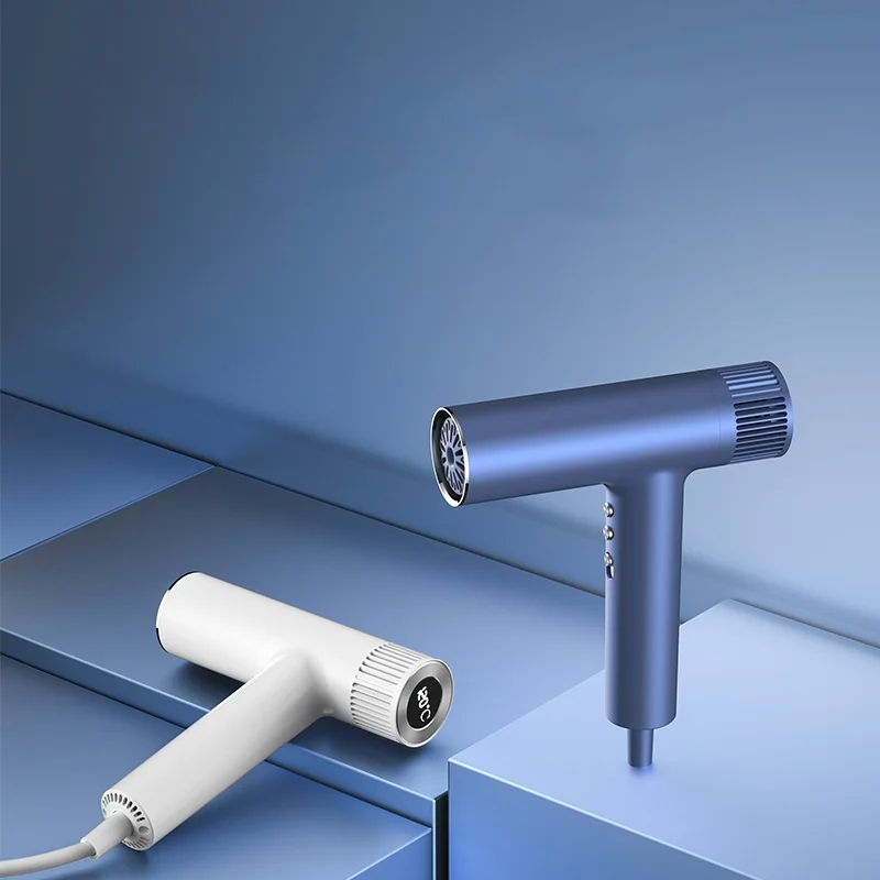 New arrival High Speed  1500 W brushless blow dryer 110000rpm with LED temperature display hair dryer