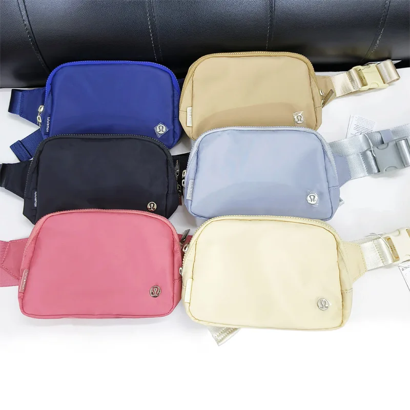 Custom Logo 2L Large Lulu Sports Bum Dupe Belt Bags Unisex Athletica Fanny Pack Navy Black Crossbody Bag for Running