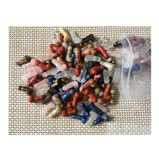 Оптовая продажа, натуральные мужские мини-penes ручная работа, розовый кварцевый кристалл, пенис для подвески