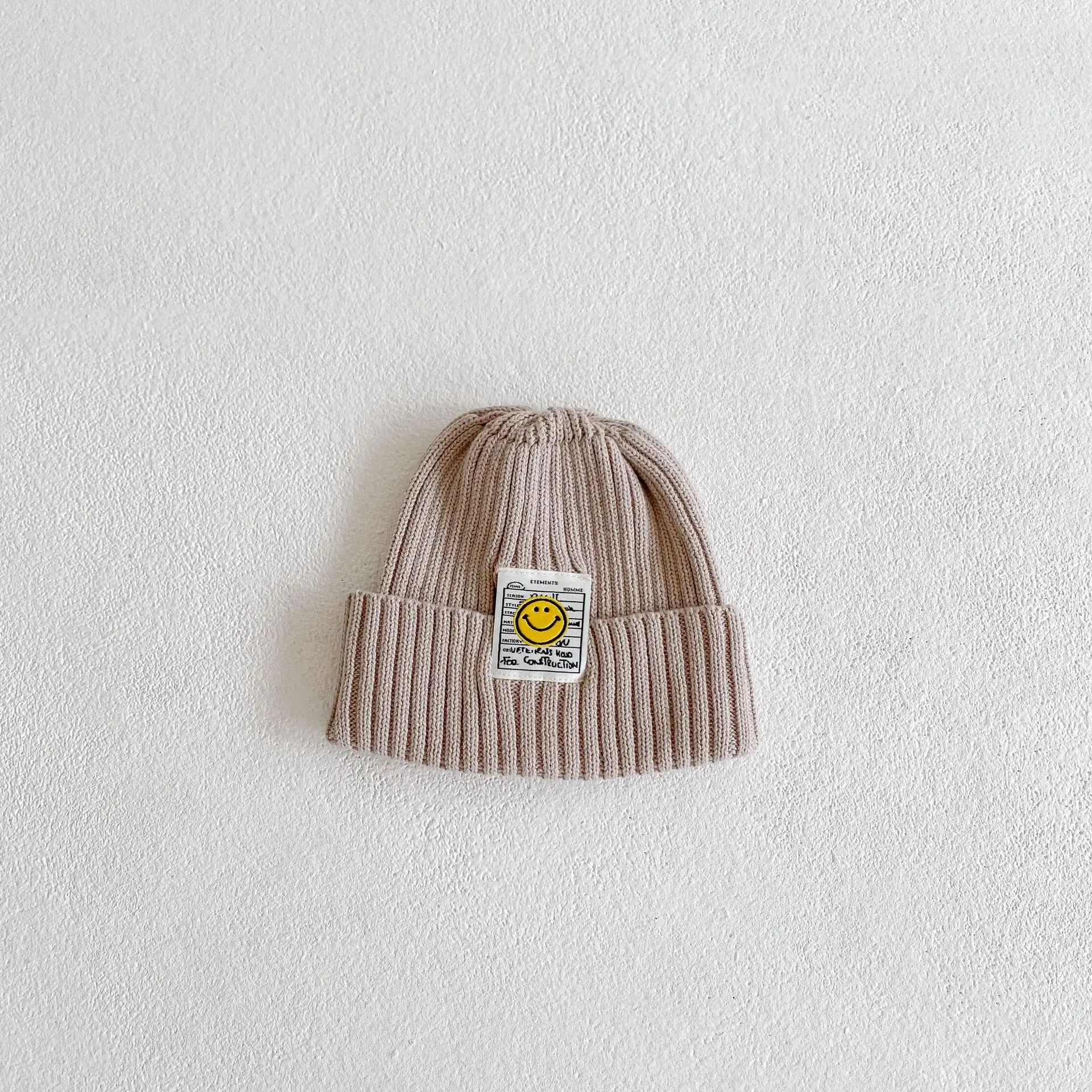 Autumn and winter baby warm knitted hat all cotton wool line hat custom