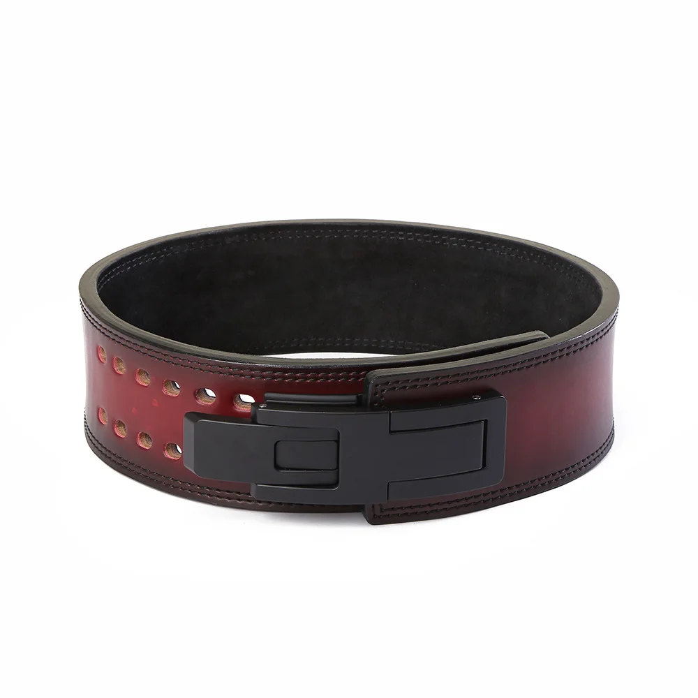 Weight Lifting Belt Genuine Leather 10MM Powerlifting Gym Belts for Weightlifting Deadlifts Squats Heavy Duty Bodybuilding