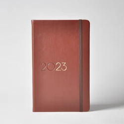 Manufacturers A5 Hardcover Green PU Leather Customizable Agendas Journals Notebooks Agendas 2025 Planners Diaries