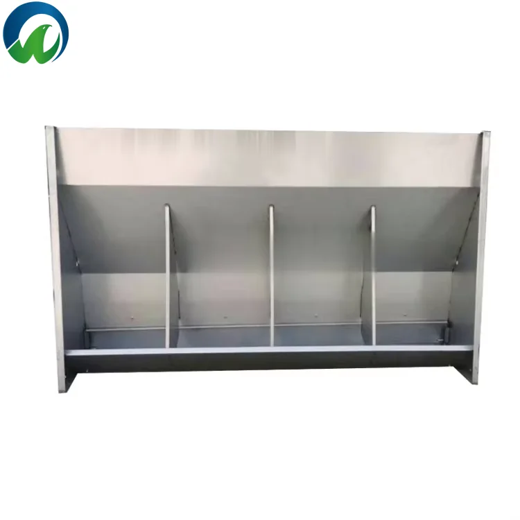 Double Side 304 Stainless Steel Pig Feeder Dry and Wet for Fattening Pig Nursery Pig Home Use Animal Feeders Used Condition