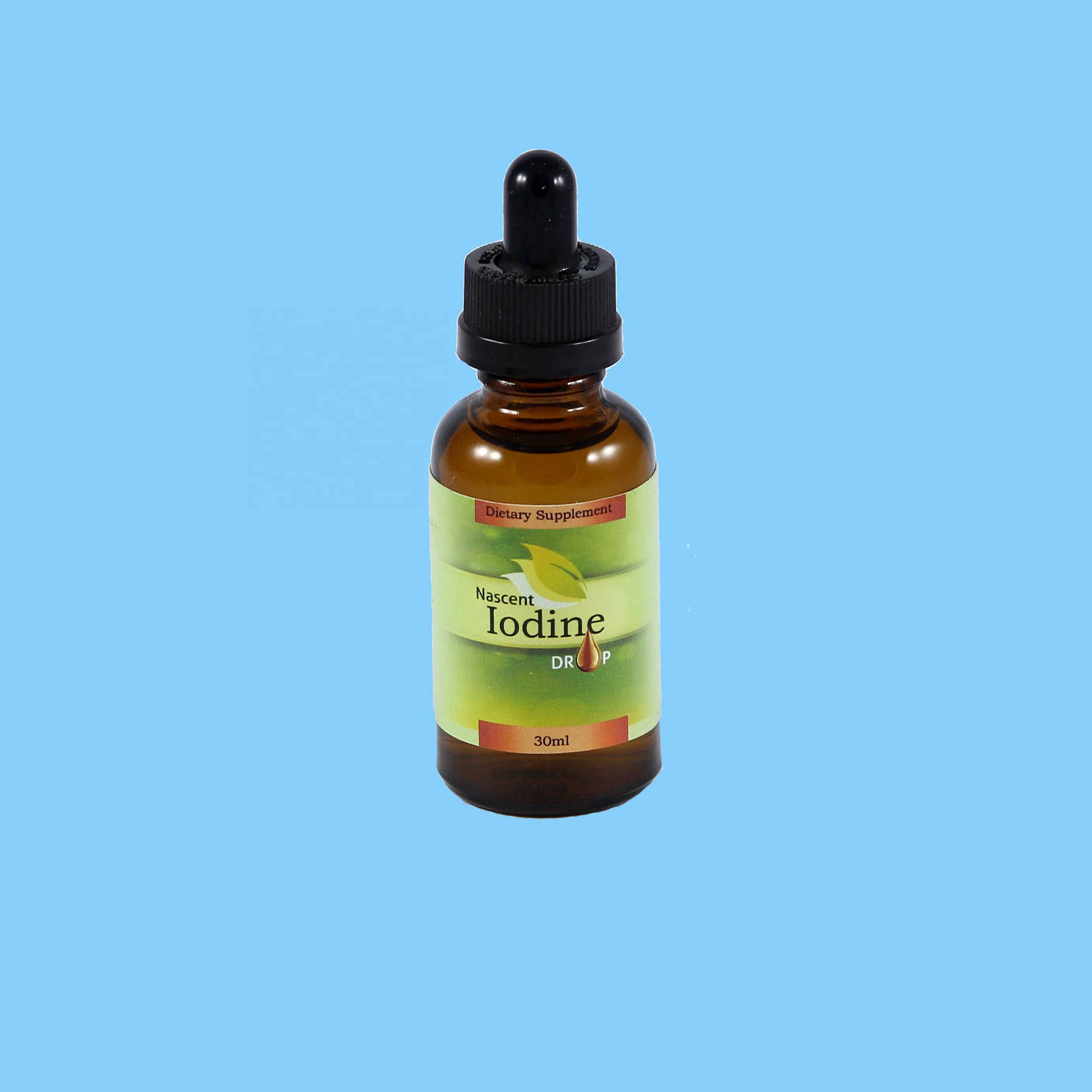 Bioactive nascent iodine drops for thyroid support