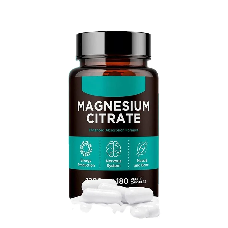Factory Customized Magnesium Complex Capsules Nutritional Supplement Foot Cramps Muscle Relaxation Magnesium Citrate Capsules