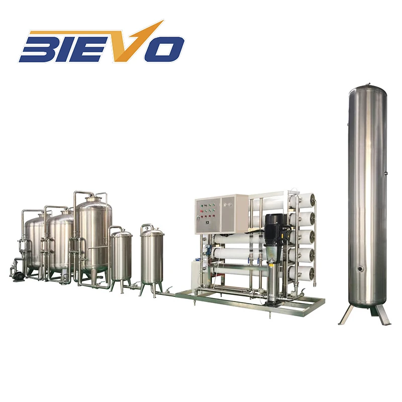 Обработка воды в бутылках с фильтром RO для промышленного завода