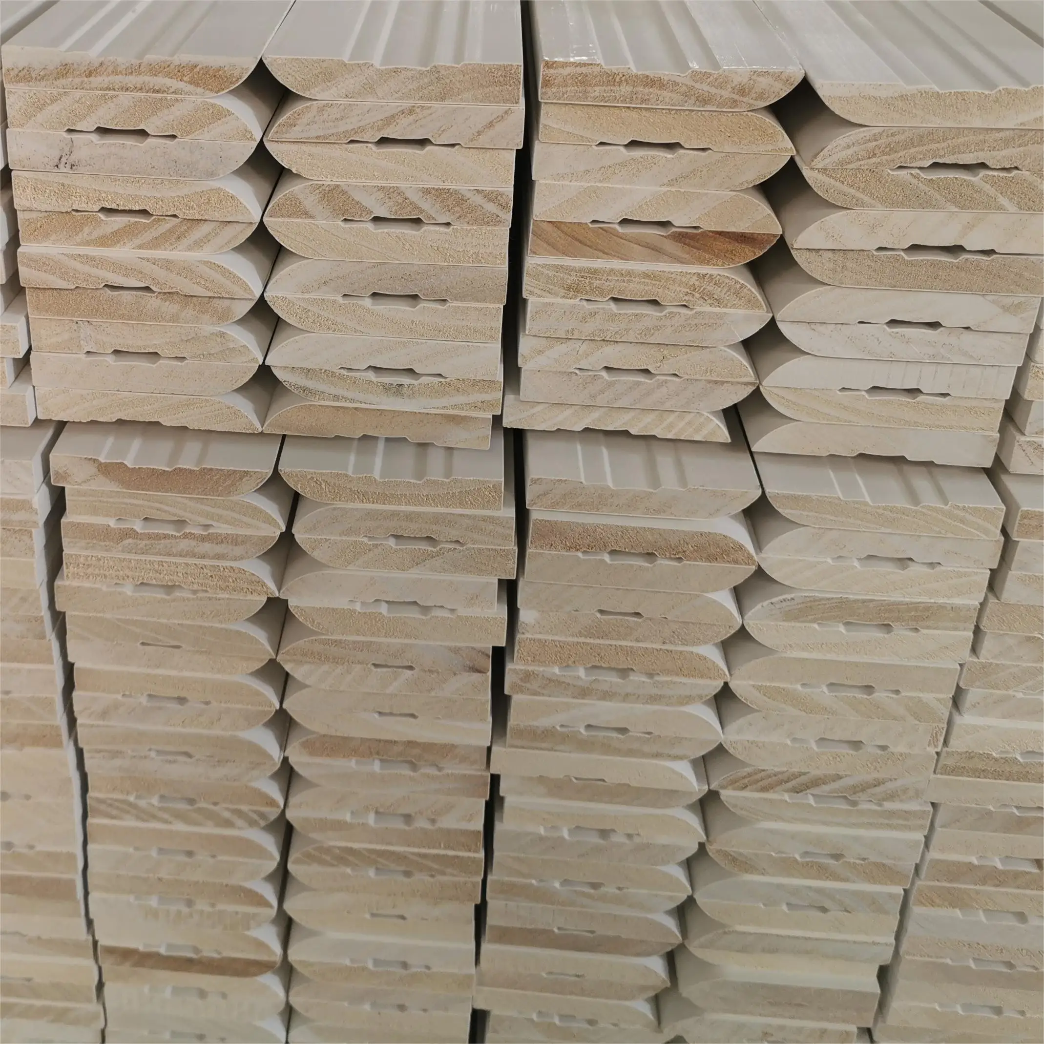 AUS NZ Beautiful Pre-finished White Primed Radiata Pine Floor Quarter Pencil Round Shoe Molding Trim Pieces Deco Strip