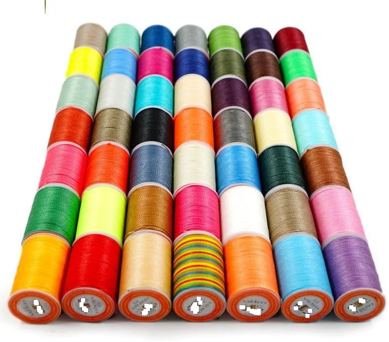 China 0.5mm 6 Meters Piece Linen Durable Leather Cotton Hand-sewn Woven Round Wax Thread