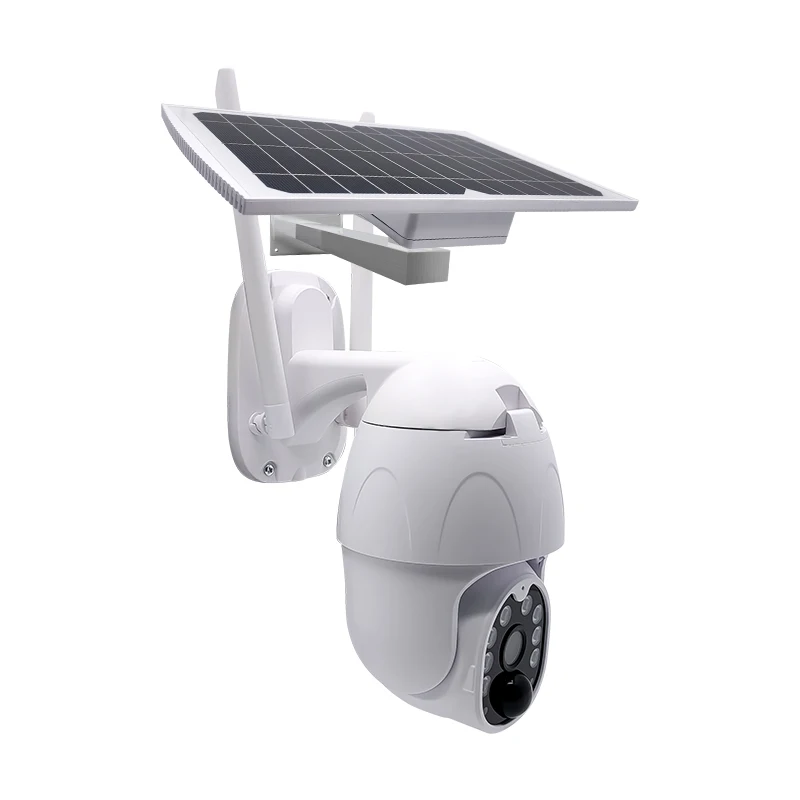 Solar Panel Camera Wifi Version PTZ 4X 1080P Outdoor Security Wireless Monitor Waterproof CCTV Smart Home Surveillance