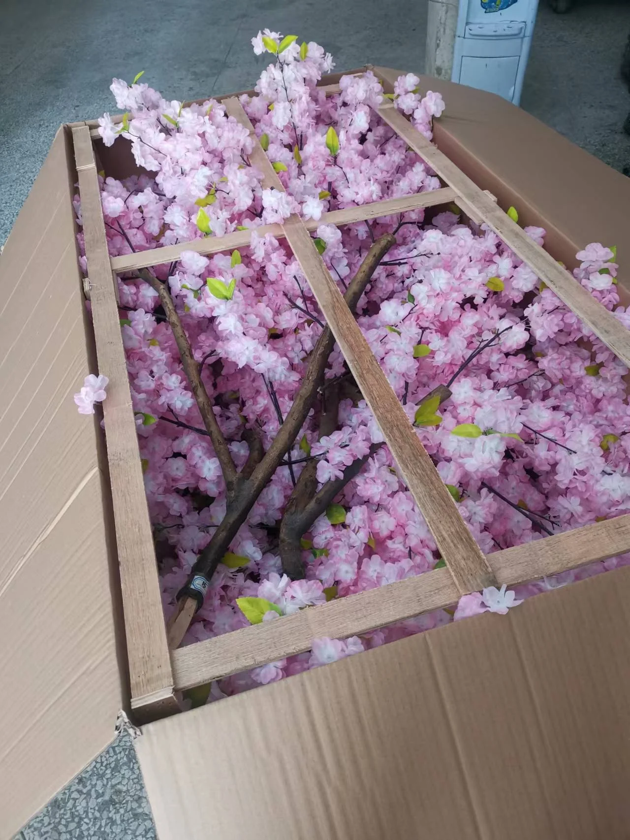 Hot sale shop decorate 10ft large silk artificial cherry blossom trees wedding plastic sakura tree flowering cherry
