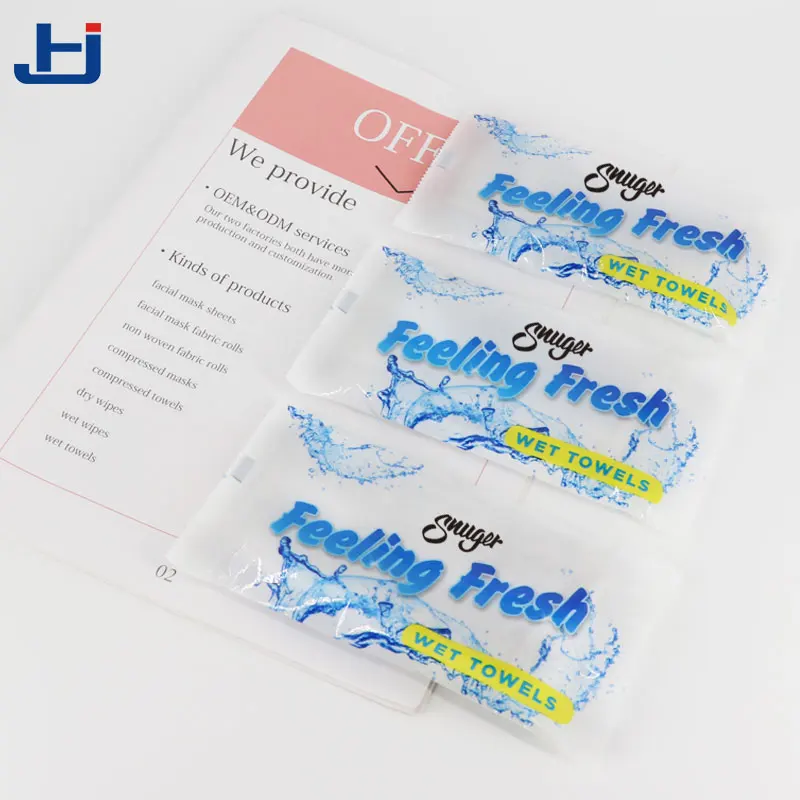 Одноразовое освежающее мини-полотенце для рук из хлопка