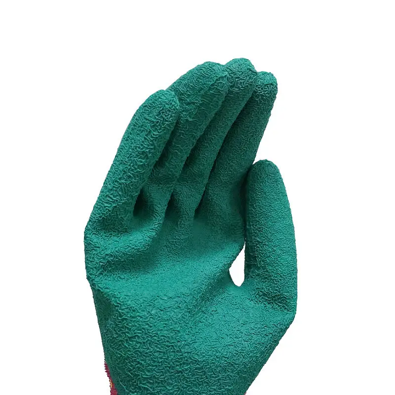 Custom puncture resistant printing flower women gardening gloves protective tool crinkle latex garden gloves