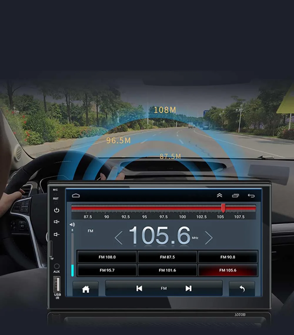 Universal Auto Radio MP4 MP5 Player Remote Control 7 inch 2 Din Car Radio with BT