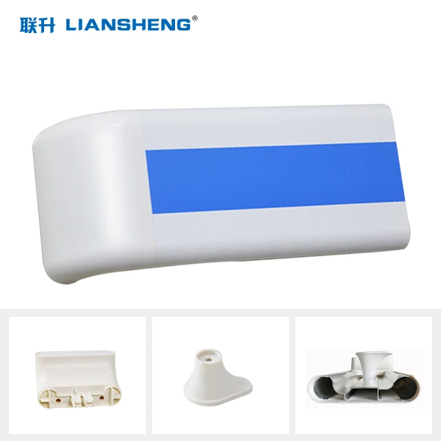 LS-698 The most commonly used PVC aluminum alloy corridor handrail in hospitals 140mm anti-collision handrail