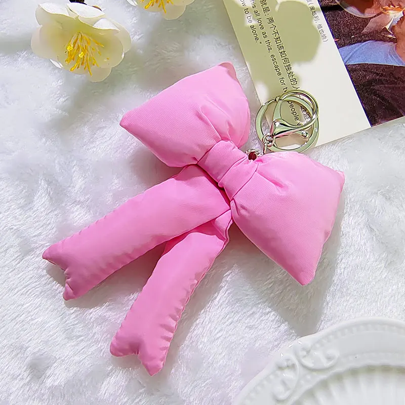 Wholesale Rabbit Stuffed Plush Toy Doll Manufacturer Custom New Design Cartoon Plush Toy Bear Keychain charm Pendant Kids Gifts