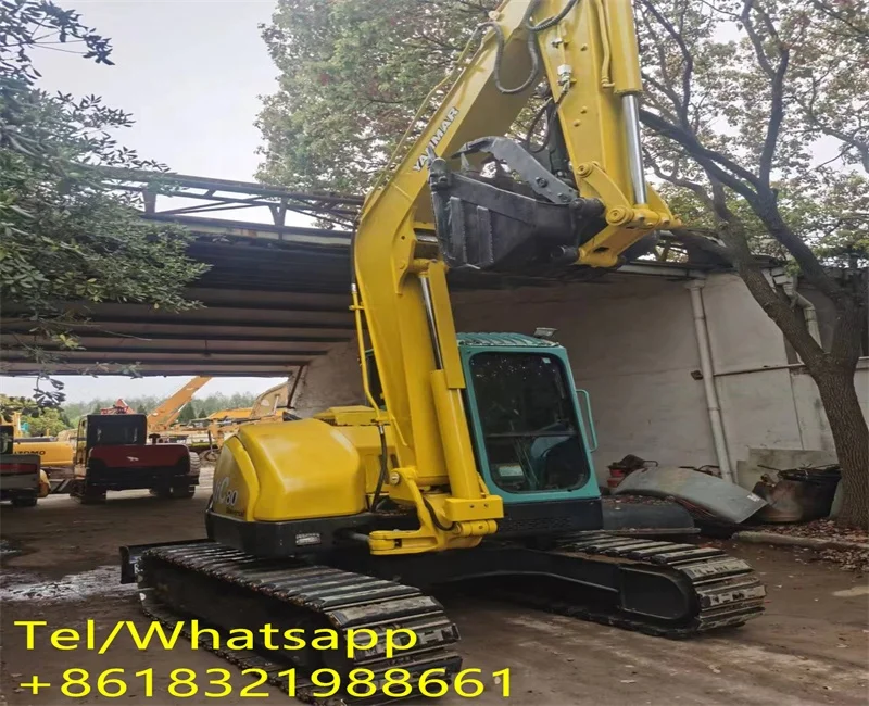 Yanmar VIO80 экскаватор. 2012 год одобрен EPA. С качелями бульдозером гидравлическим большим пальцем и резиновыми прокладками.