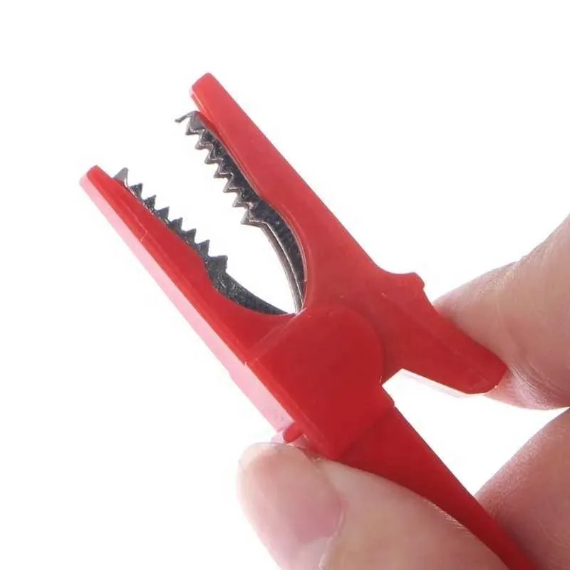 Plug Connector Alligator Clip OOTDTY 6 Pcs 6 Colors 54mm Crocodile Alligator Clip For 4mm Male Banana