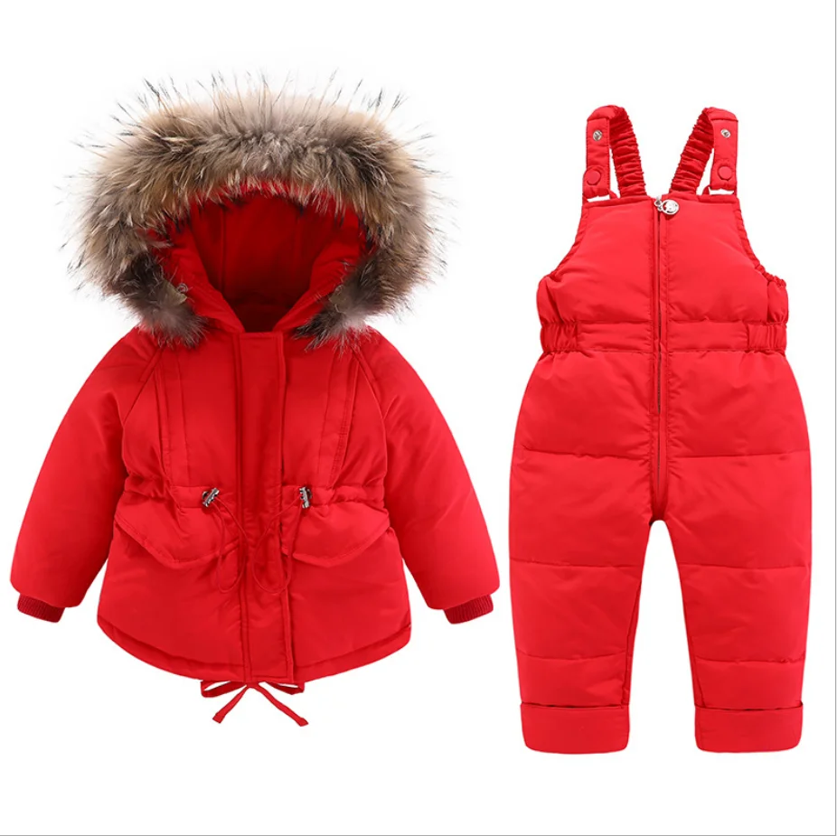 
ChengXi New Style Children Down Jacket Baby Winter Ski Wear Boys And Girls Infant Winter Jacket Baby Boy Parka Snow Set Warm 