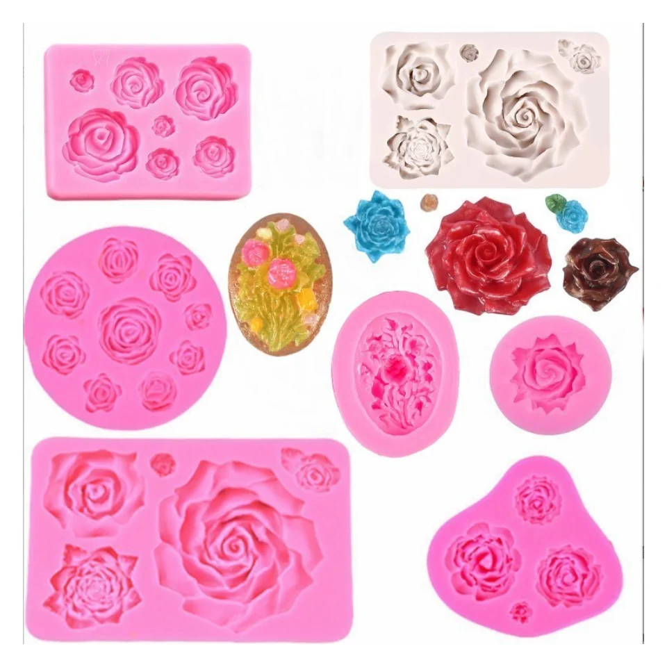Fondant Mold Wholesale Custom Silicone Cake Decoration Mold Shape Silicone Cake Tools Moulds
