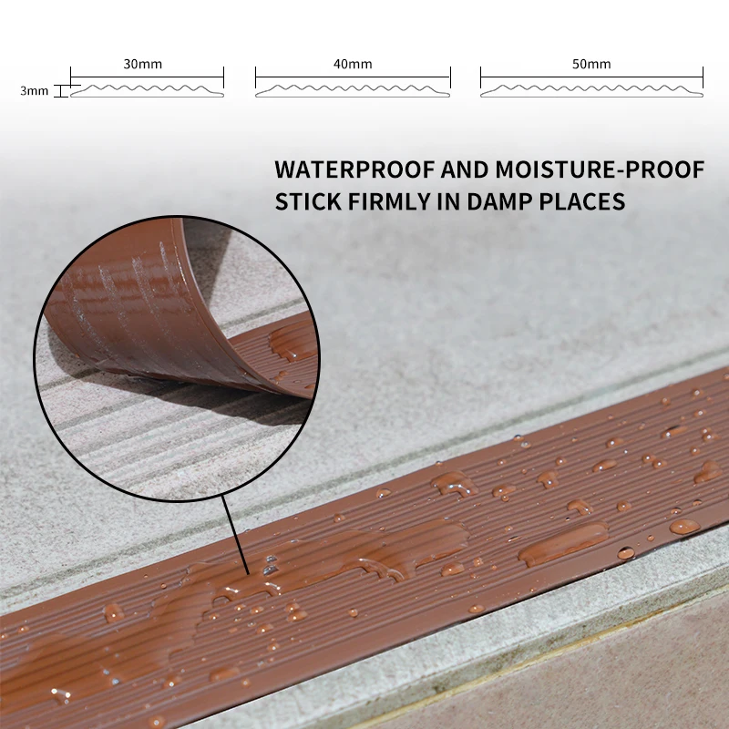 PVC Material Stair Treads and Vinyl Floor Strips for Improved Stair Safety