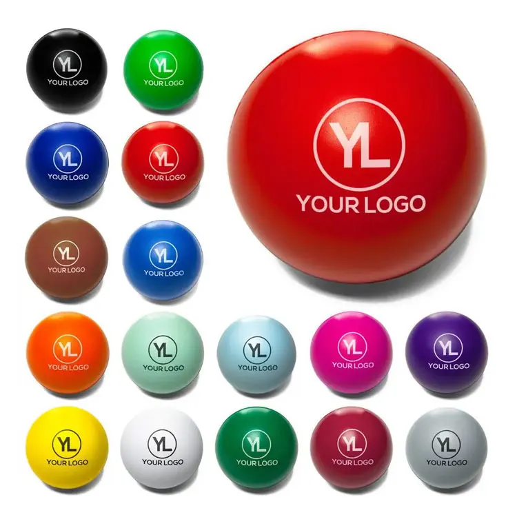 Custom Logo PU Foam Anti Stress Toy Ball Reliever Ball For Promotion Gift