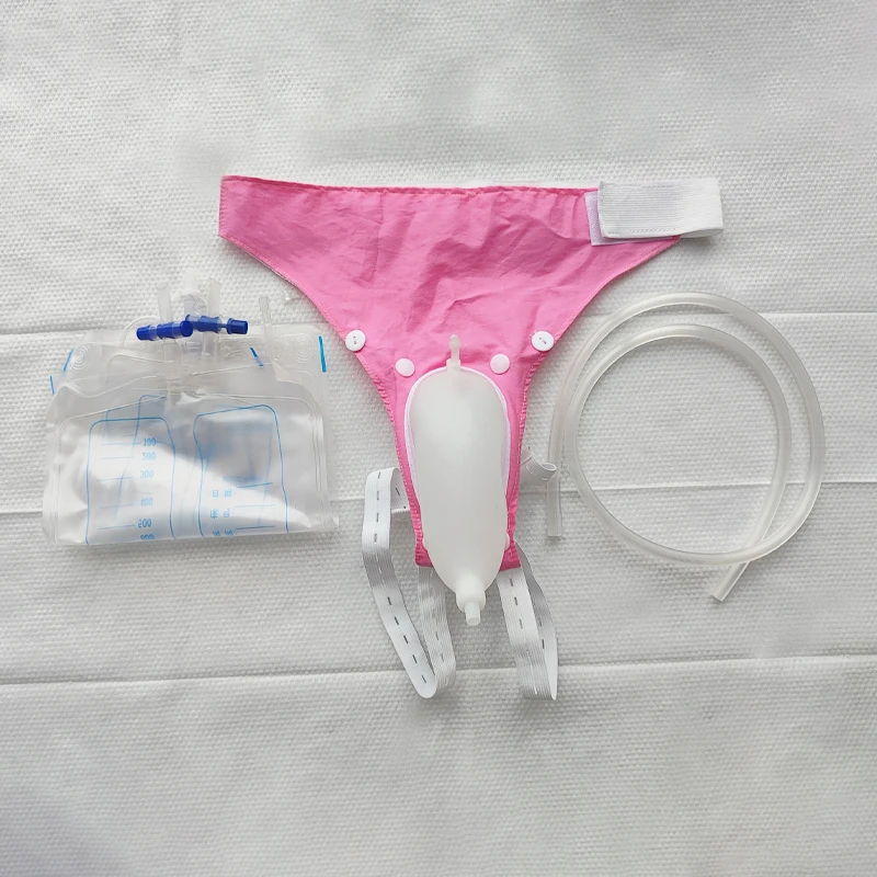 sterile silicon pee bag incontinence anti-leakage urine collection bags for eldely men and women