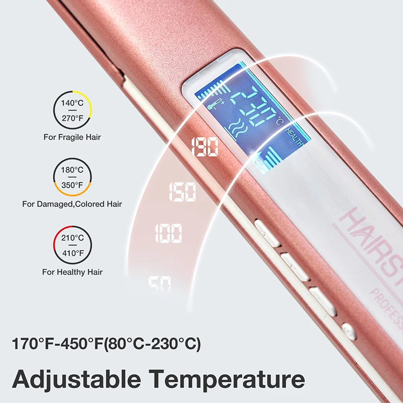 High temperature Degree Ceramic Flat Irons Hair Straightener Professional Hair Straightener Titanium Flat Iron