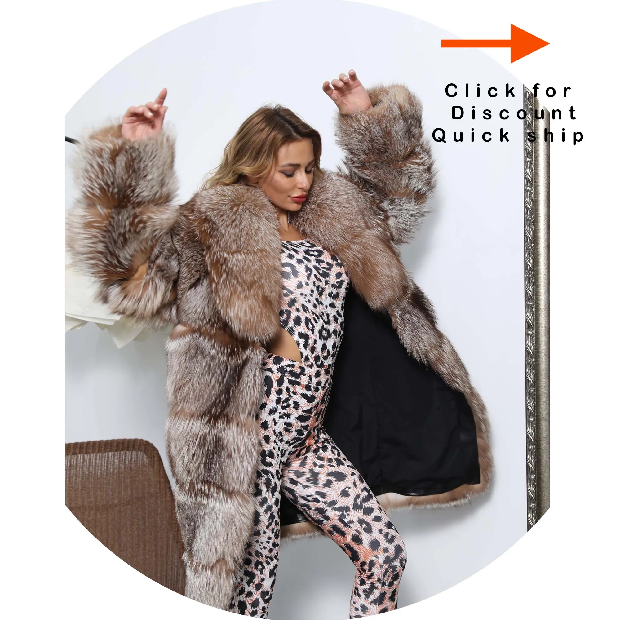 Y2K Janefur Fur Queen Top Fashion OEM Special Gold Fox 2XL большая шуба из натурального меха Прямая поставка
