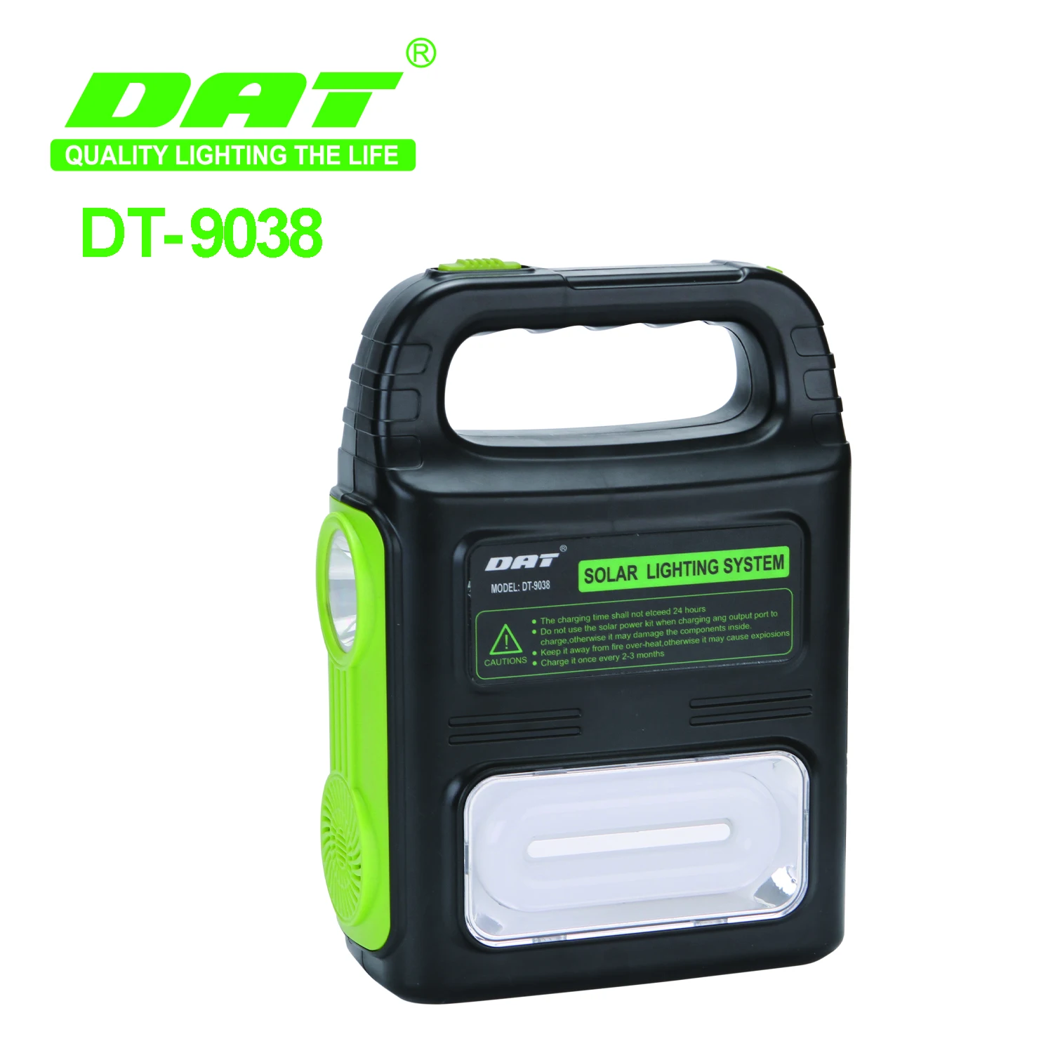DT-9038 DAT outdoor strong light searchable emergency charging with USB charging function led solar lighting system