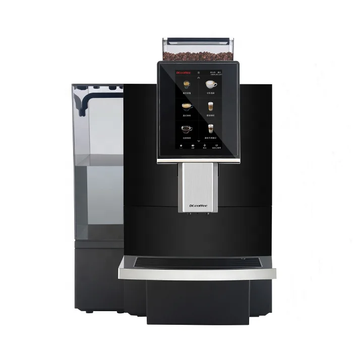 Dr.Coffee F12 Big Plus Piano Black Office Hotel Automatic Coffee Machine for US Market