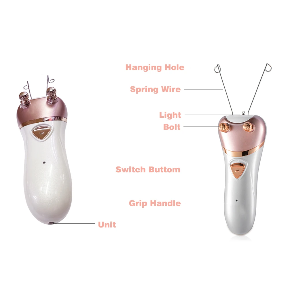 Moehair Automatic Threader Machine Epilator Facial Hair Remover Threading Hair Removal for Women